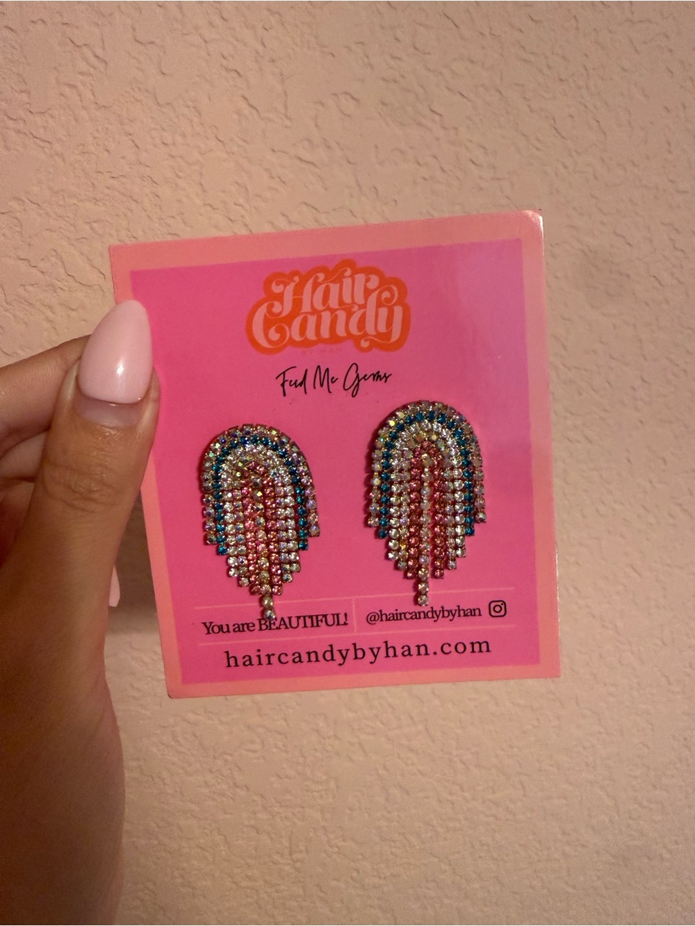 Feed Me Gems OG Muted Pastel Short Baby Jumbo Rainbow Earrings